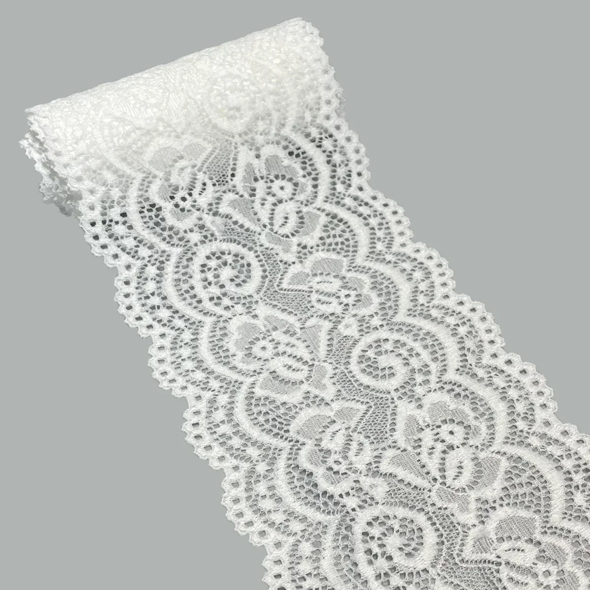 Nuevo 10cm súper ancho blanco/negro tela de encaje perforado cintas DIY costura ropa accesorios de decoración de boda - imagen 5