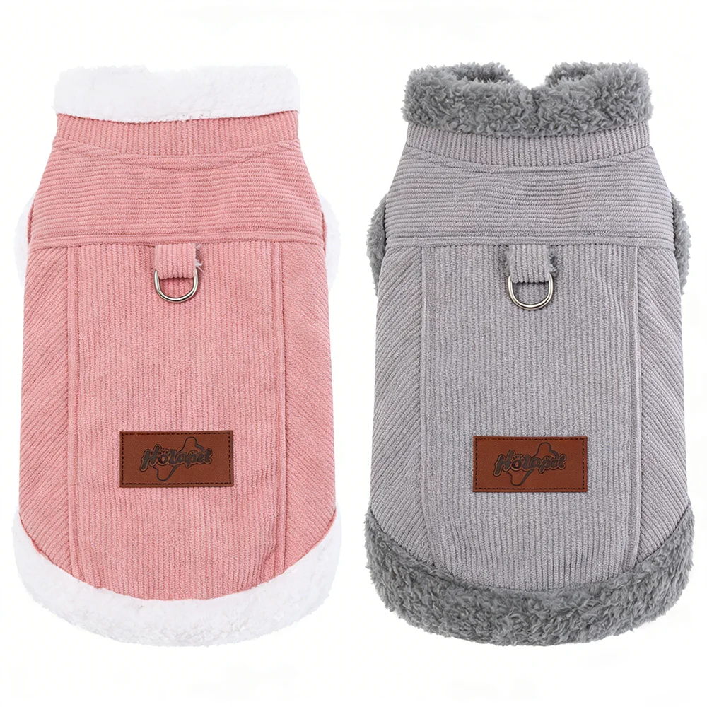 Ropa de invierno para perros pequeños, medianos y grandes, chaqueta cálida para mascotas, abrigo suave para mascotas, ropa ligera para cachorros, trajes bonitos de Pug, Chihuahua - imagen 3