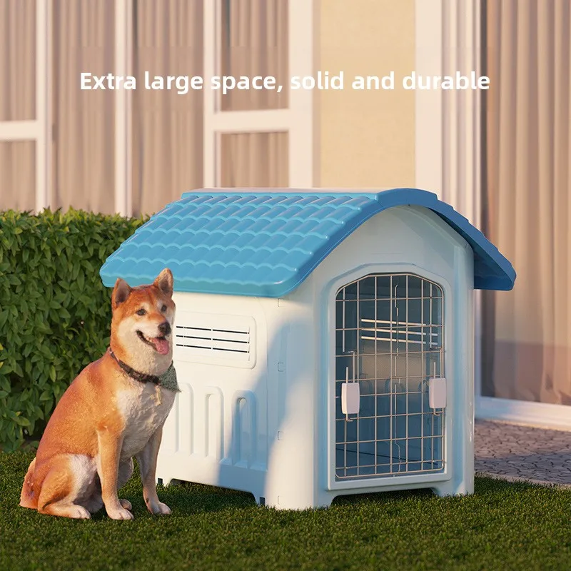 Casa para perros de exterior impermeable con claraboya – Todo clima - imagen 2
