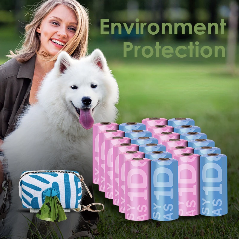 Bolsa de basura biodegradable EPI para mascotas, bolsas para excrementos de perros, dispensador de bolsas para excrementos de perros, suministros de limpieza para perros, productos para perros - imagen 2