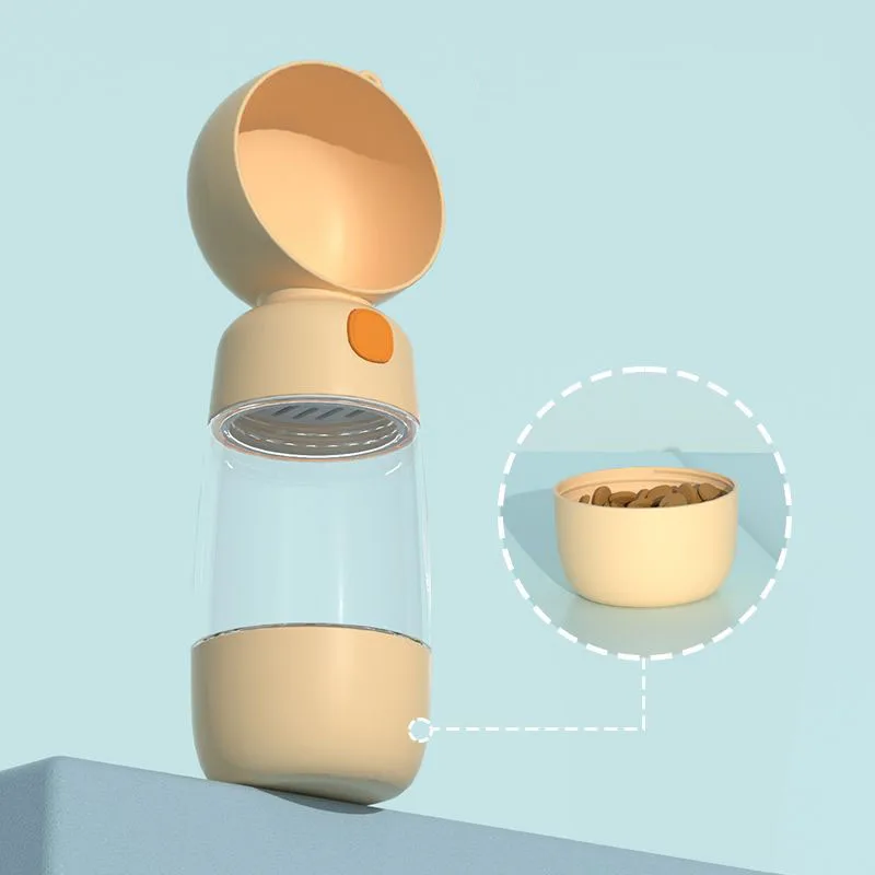 Taza de agua portátil multifuncional para mascotas, para exteriores, para cachorros, gatos, perros, botella de agua de viaje, alimentación, cuenco para beber, suministros de tazas - imagen 4