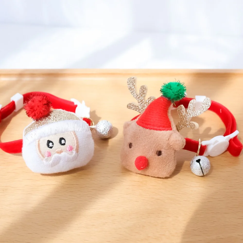 Collar navideño con campana y hebilla de seguridad para gatos y perros - imagen 2