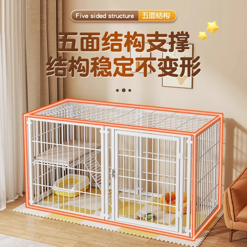 Jaula para perros, casa para perros para mascotas, valla grande, mediana y pequeña para mascotas, empalme libre con valla tapada, Villa para gatos, casa para gatos - imagen 2