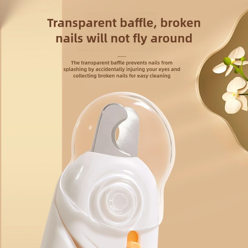 Cortauñas para mascotas, antisobinado, agujero redondo, recorte de uñas para mascotas, iluminación de línea sanguínea, luz LED, suministros de limpieza para el cuidado de mascotas - imagen 2