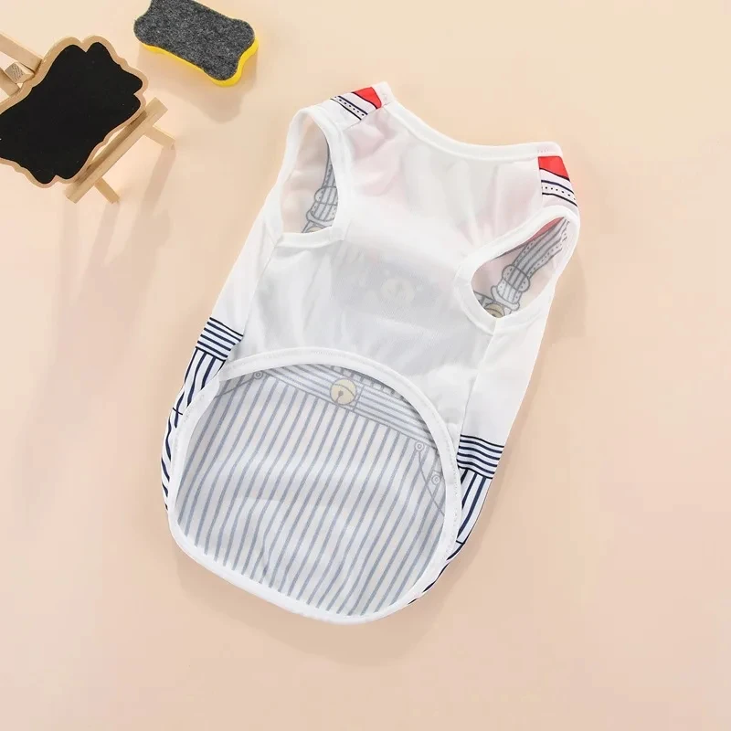 Camiseta con estampado para perro, ropa para mascotas, camiseta fresca para cachorros, ropa transpirable para perros, sudadera suave para perros, 4 piezas - imagen 4