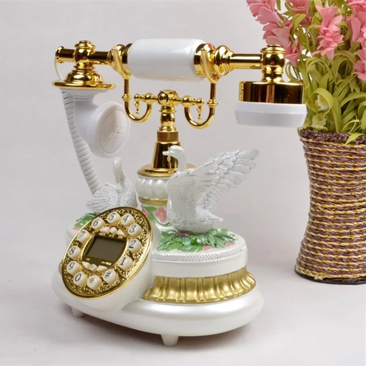 Teléfono vintage decorativo para el hogar - Estilo europeo retro - imagen 2