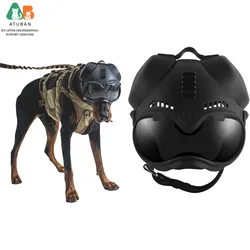 Casco para perros con protector de orejas – Pastor Alemán y Malinois