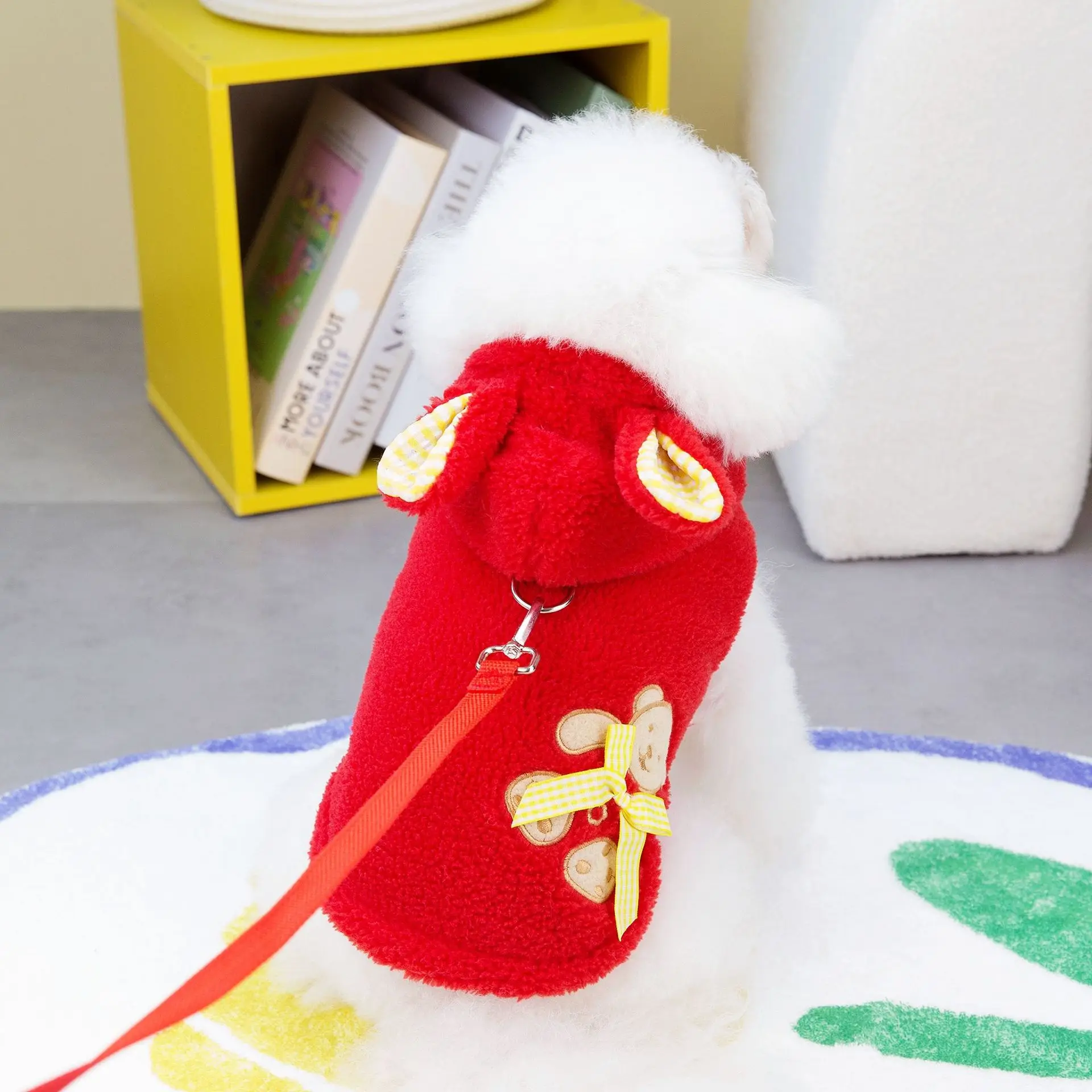 Ropa de otoño e invierno para perros de peluche, pijamas de felpa, gato de peluche, corbata de invierno para mascotas, chaleco de oso de peluche, ropa para perros pequeños