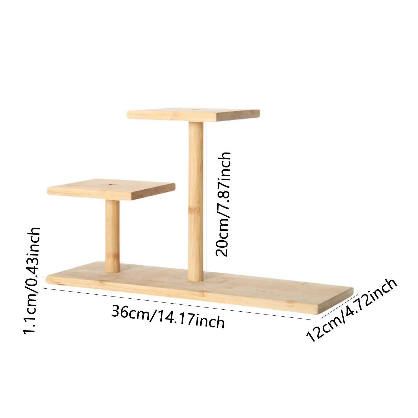 Small Potted Plant Stand Wooden Flower Pot Holder Modern Plant Stand Planter Support for Balcony Desktop Indoor Home Home Office
