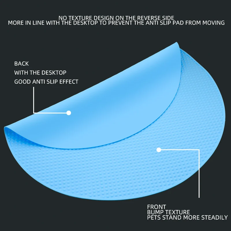 Estera redonda antideslizante para competición de belleza de mascotas, estera antideslizante de silicona para baño de belleza para perros y mascotas, estera redonda para mesa de belleza de 57CM de diámetro - imagen 4