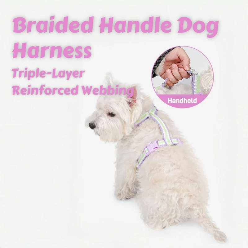 Arnés sin escape para perros de verano: malla refrescante estilo H con tiras reflectantes y detalles de neón, diseño ligero a prueba de escape - imagen 2