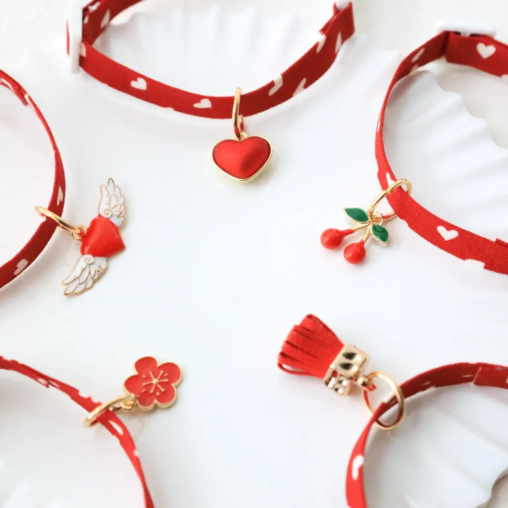 Collar con colgante de corazón para gatos y perros - imagen 4