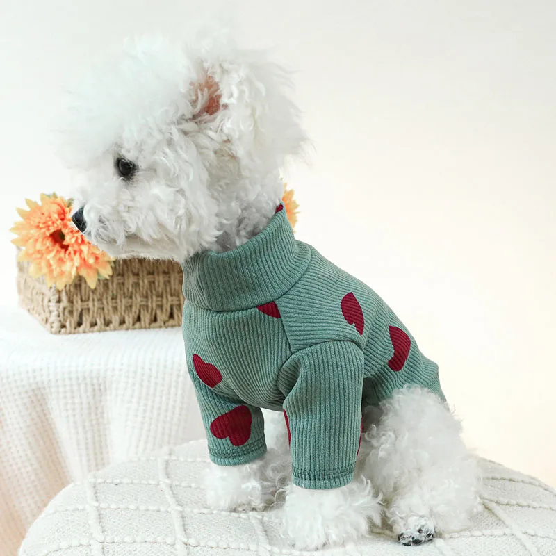 Ropa para perros y gatos, jersey de cuello alto, camiseta de manga larga, sudaderas con capucha para perros pequeños, Chiwawa Yorks, camiseta con capucha para cachorros XS - imagen 2