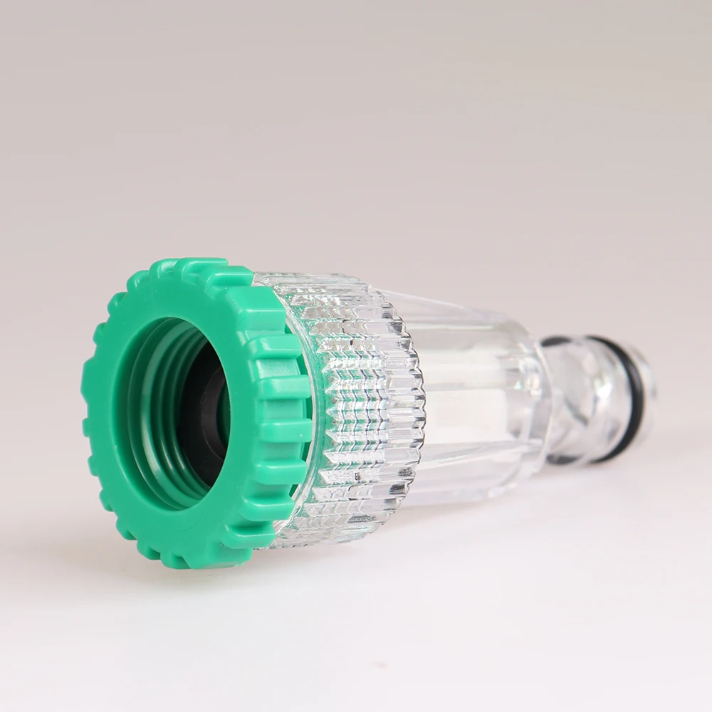 Conector rápido de rosca, adaptador de riego de jardín, junta transparente de agua para lavado de coches con filtro, adaptador de agua - imagen 2