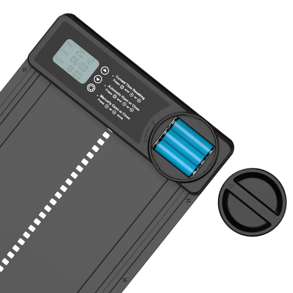 Puerta automática solar para gallinero con temporizador y sensor de luz - imagen 4