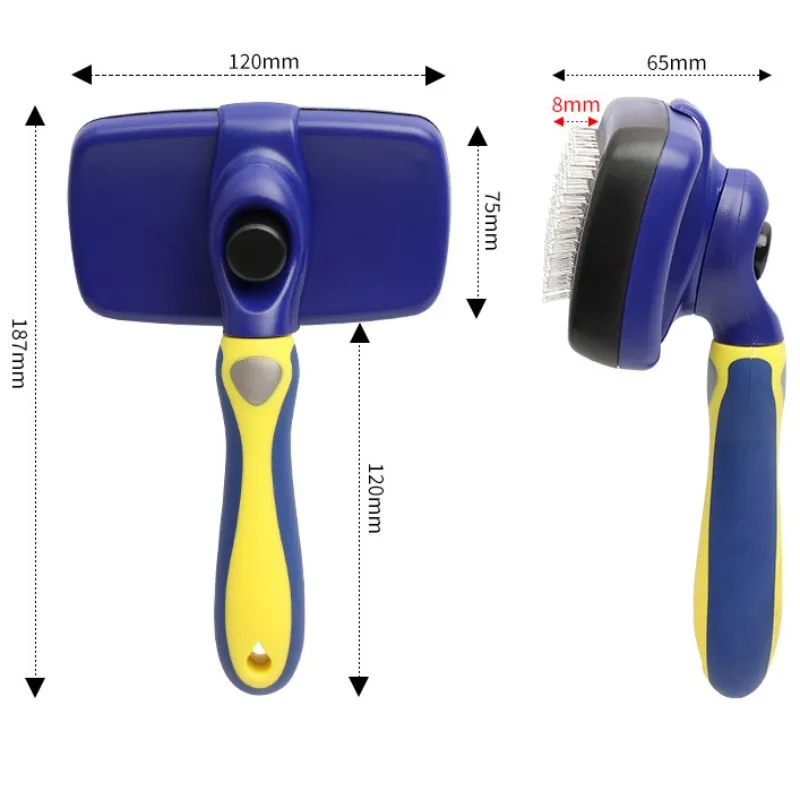 Cepillo de masaje para perros y gatos, peine automático de limpieza automática, recogedor de lana, productos para mascotas - imagen 4