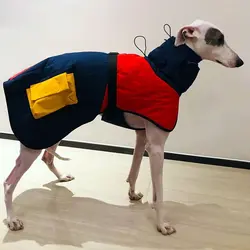 Abrigo invierno acolchado para galgo talla mediana y grande