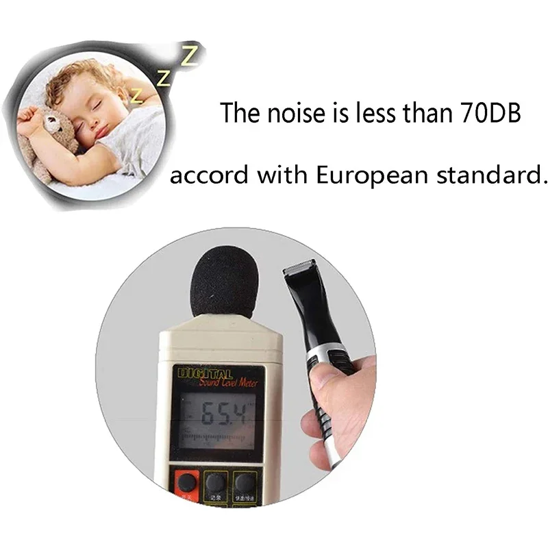 Cortaúñas eléctricas de bajo ruido para perros, herramienta de aseo para recortar el pelo alrededor de las patas, ojos, orejas, cara, suministros de aseo para perros - imagen 3