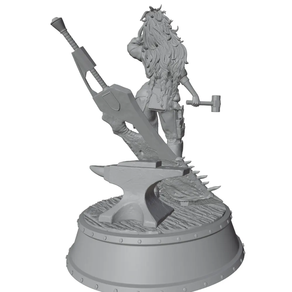 Kit miniatura tridimensional cera gris figura sin montar sin pintar - imagen 5