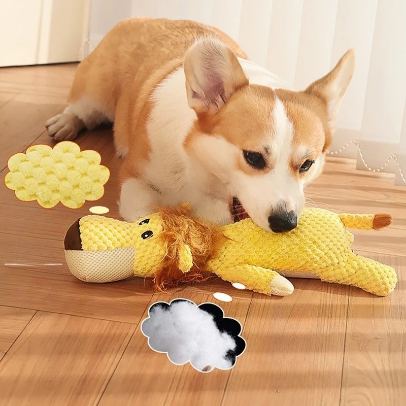 Divertidos juguetes simulados para perros pequeños y grandes con chirridores, juguete para masticar perros de peluche duradero y chirriante, productos para mascotas - imagen 3