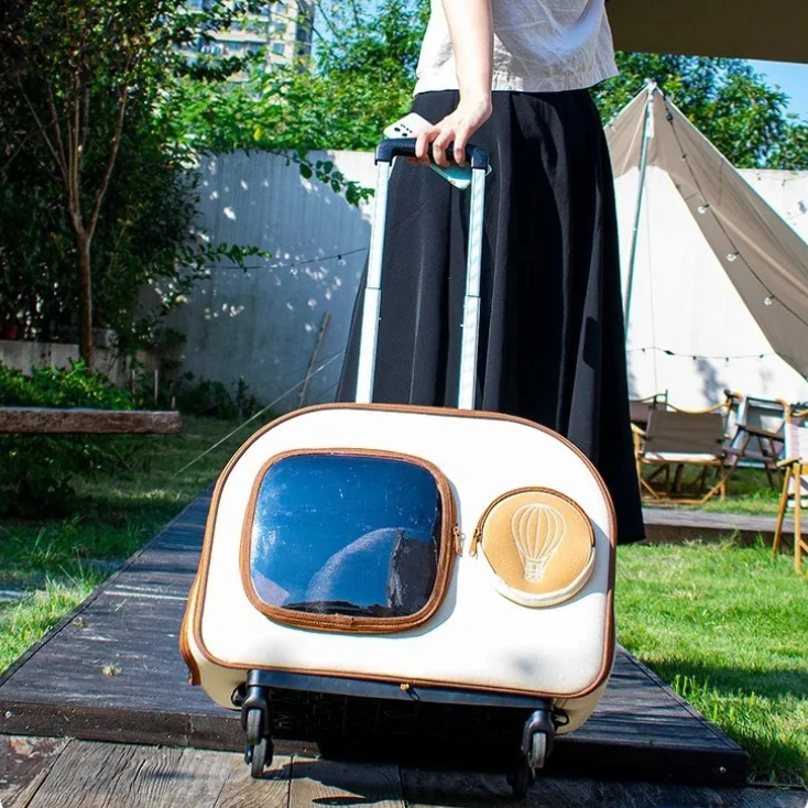 Mochila transportín para gatos y perros - Viajes en coche