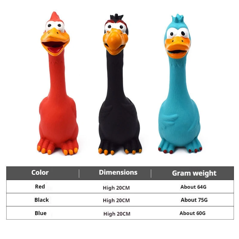 Juguetes de látex para mascotas, juguetes para perros y pollos, resistentes a las mordeduras y a los dientes, fabricación de sonido, respetuosos con el medio ambiente - imagen 3