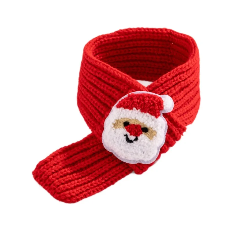 Cat Christmas Decoration Scarf Dog Christmas Tree Scarf Knitted Warm Yarn Accessory Drool Towel Puppy Accessories - imagen 5