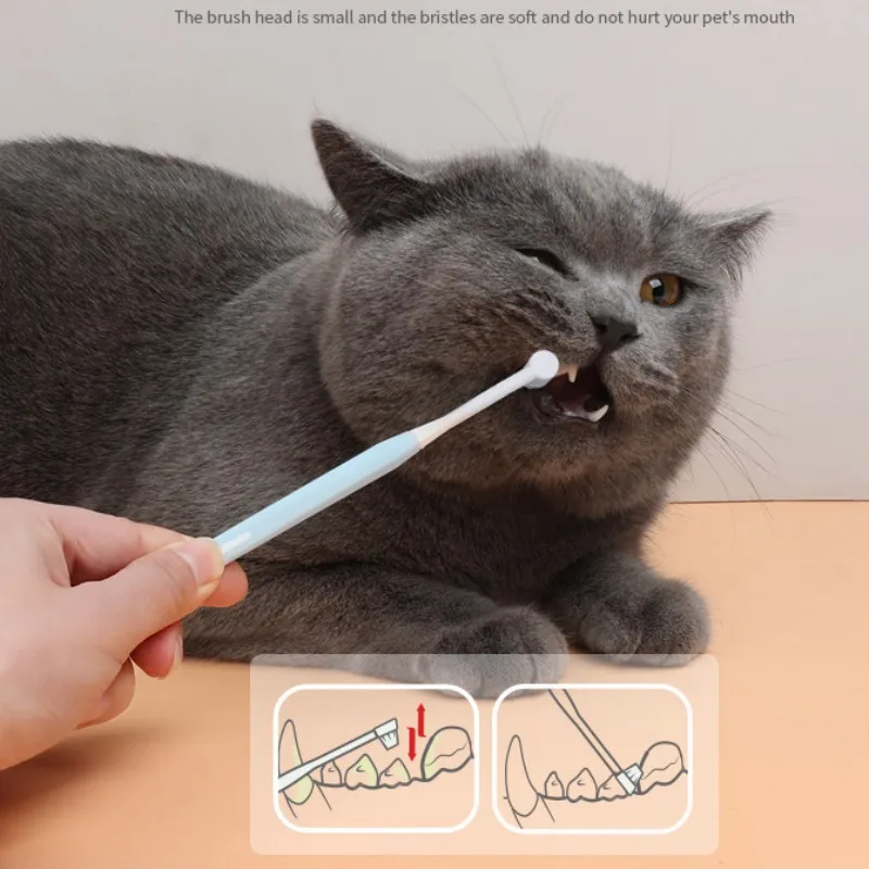 Juego de cepillos de dientes para perros, 2 piezas, para el cuidado bucal, 2 piezas - imagen 5