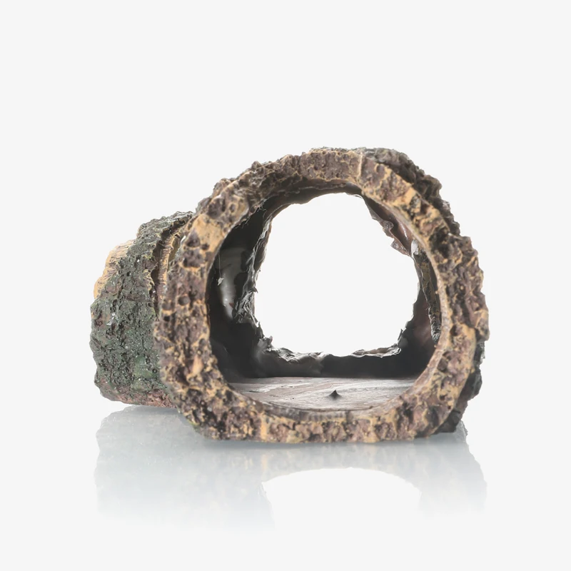 Decoración creativa para pecera de Color aleatorio, paisajismo, barril de madera de resina, forma de desechos de árbol, adornos artesanales para el hogar de resina para acuario - imagen 4