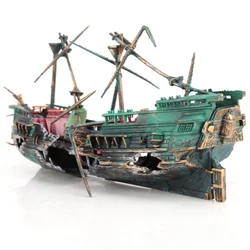 Barco naufragio para acuario – Figura decorativa peces