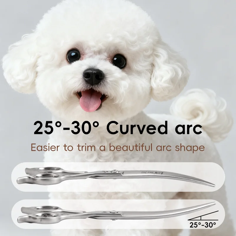 Tijeras de peluquería canina rectas, curvas y entresacar – Ligeras - imagen 5
