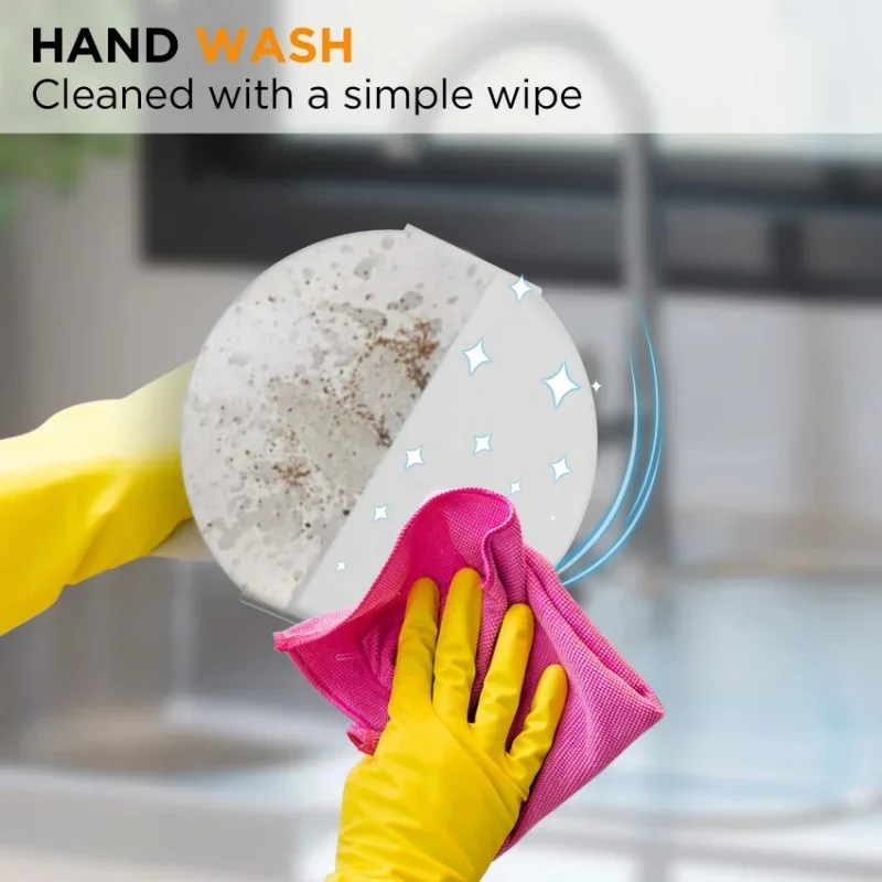 Prensa de hamburguesas de acero inoxidable, batidora de hamburguesas redonda de 5,5 pulgadas, prensa de hamburguesas suave antiadherente de fondo plano sin crespos