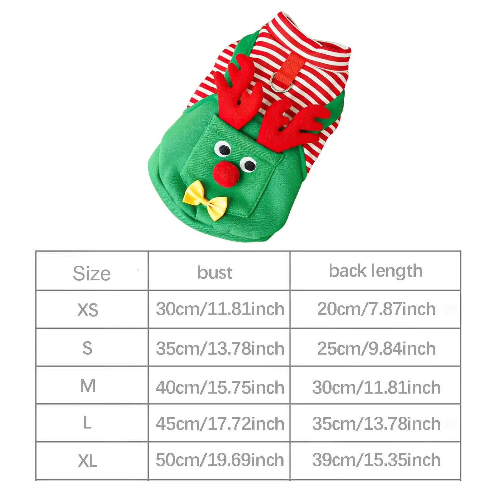 Dog Christmas Costume,Outfit Easy to Wear Dress up Lovely Reindeer Cosplay Dog Cat Clothes Apparel for Small Medium Dogs Cats