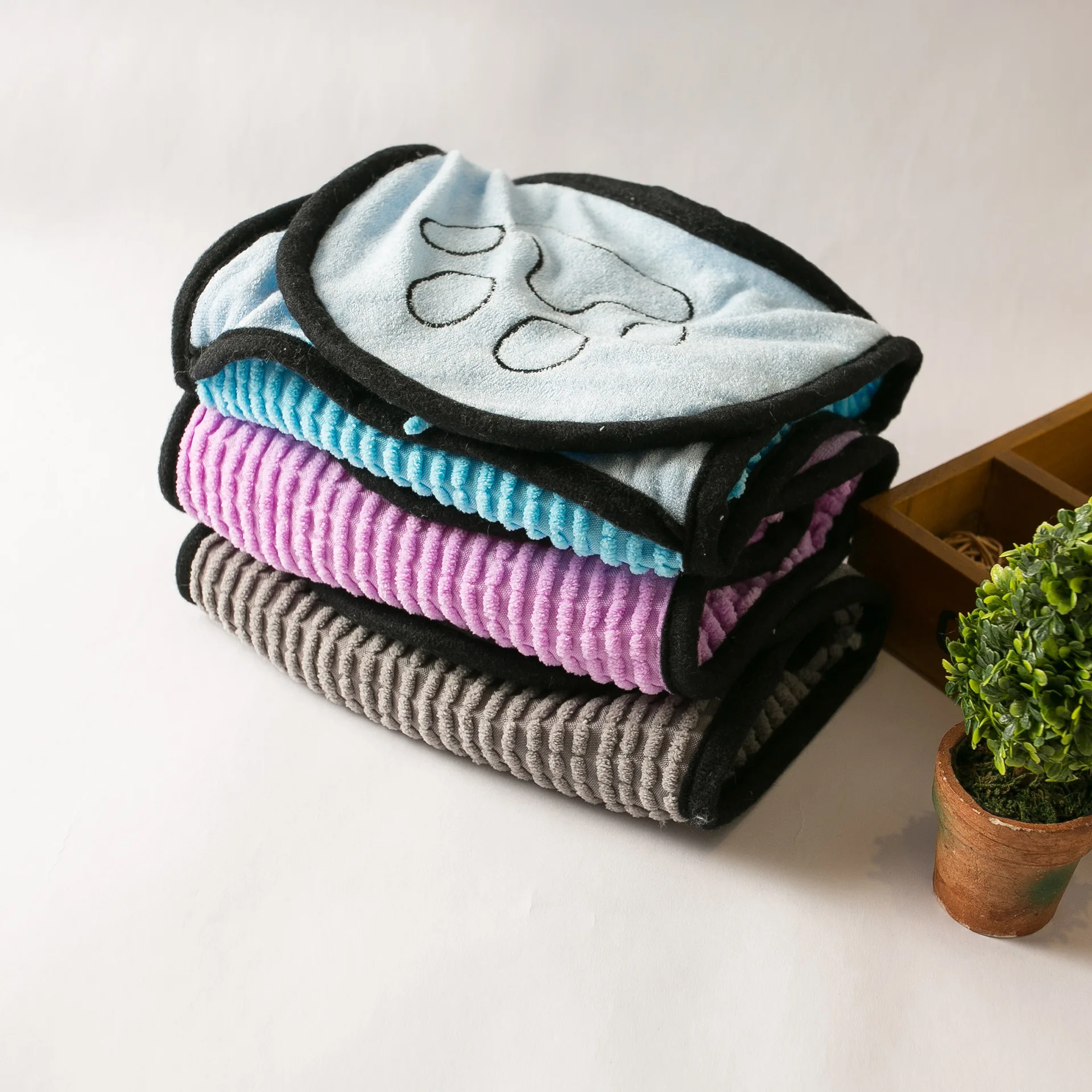 Toalla de baño de felpa para mascotas, toallas absorbentes, toallas de baño para perros, toalla seca, suministros para cachorros, manta para perros, accesorios para mascotas - imagen 2