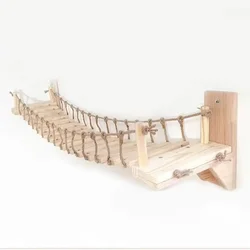 Escalera puente para gatos con rascador sisal – Para pared