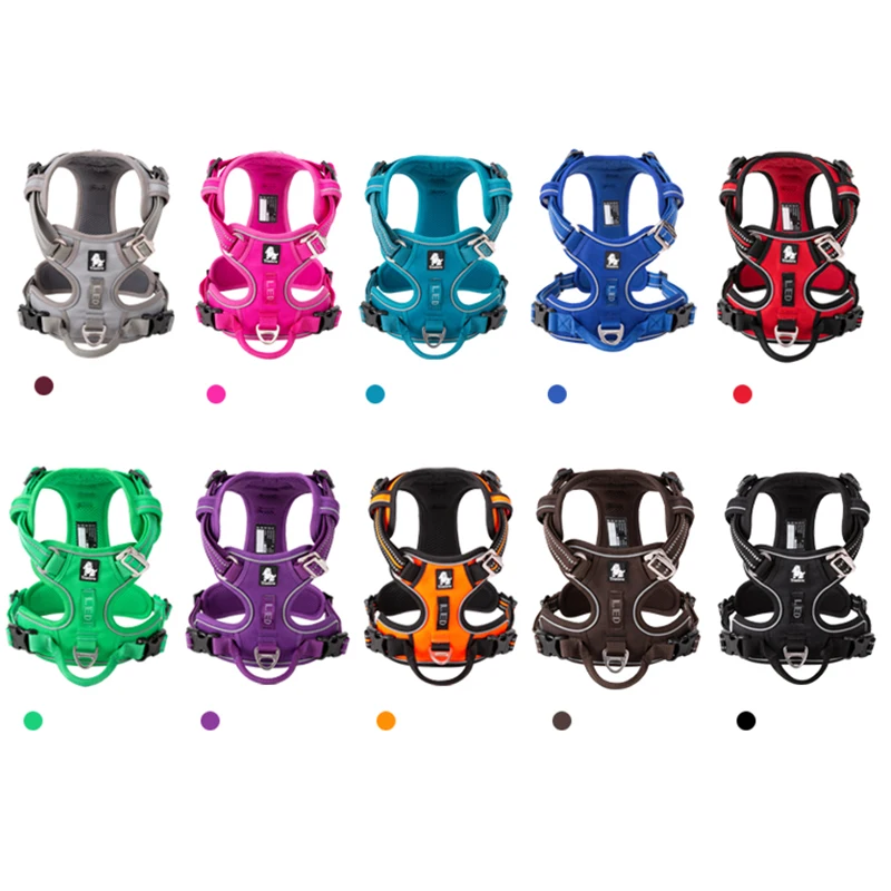 Winhyepet-Chaleco de entrenamiento para perros, chaleco reflectante, ligero, acolchado de nailon, arnés de servicio para perros, ropa protectora para perros pequeños y grandes