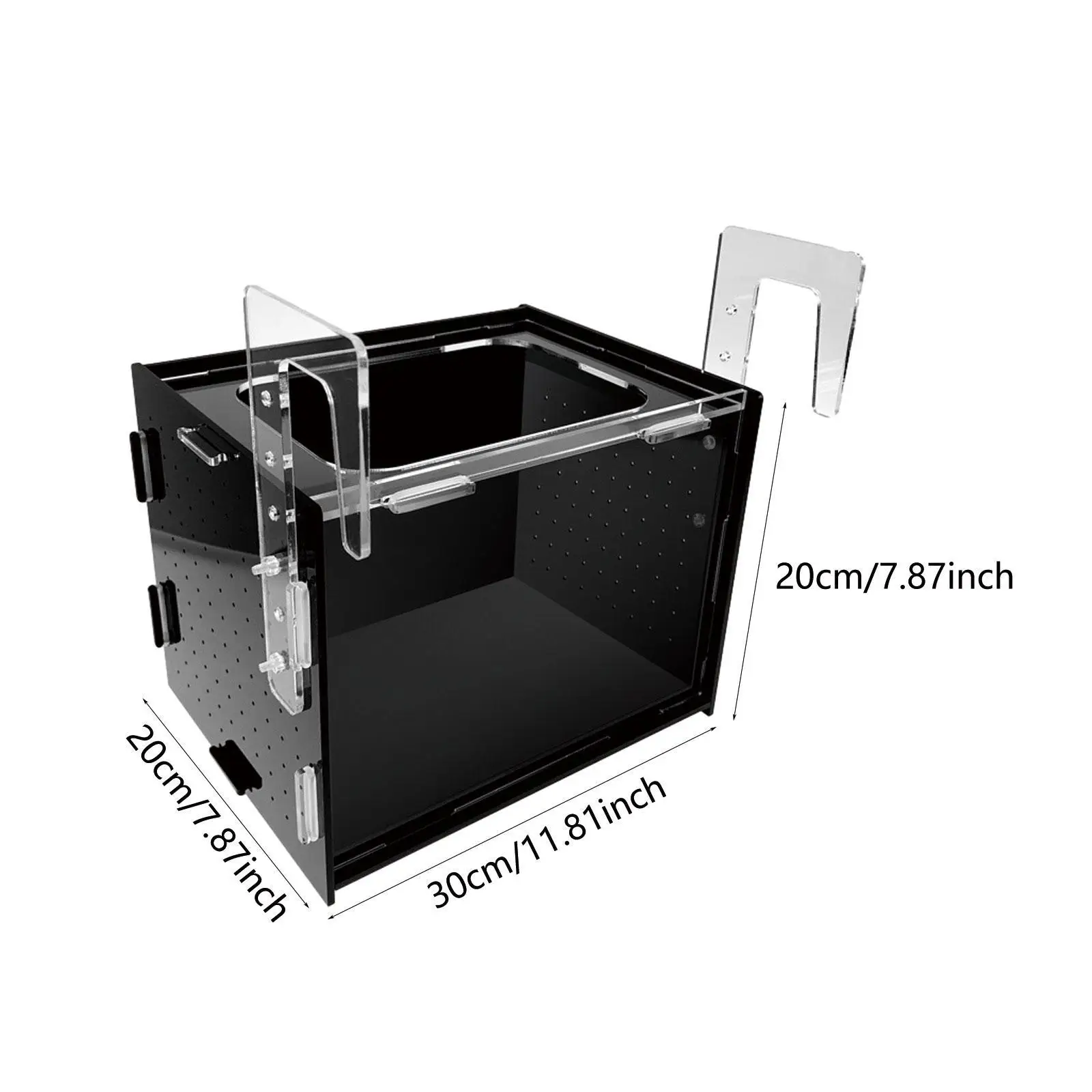 Fish Breeding Box, Fish Isolation Box, Sturdy Separation Easy Installation Clear Hanging Incubator for Clownfish Betta
