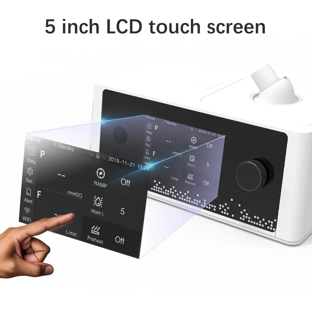 Apnea del sueño con máquina de máscara humidificador filtro de aire dispositivos antironquidos ayuda para dormir - imagen 3