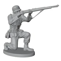 Figura de resina soldado Segunda Guerra Mundial sin pintar