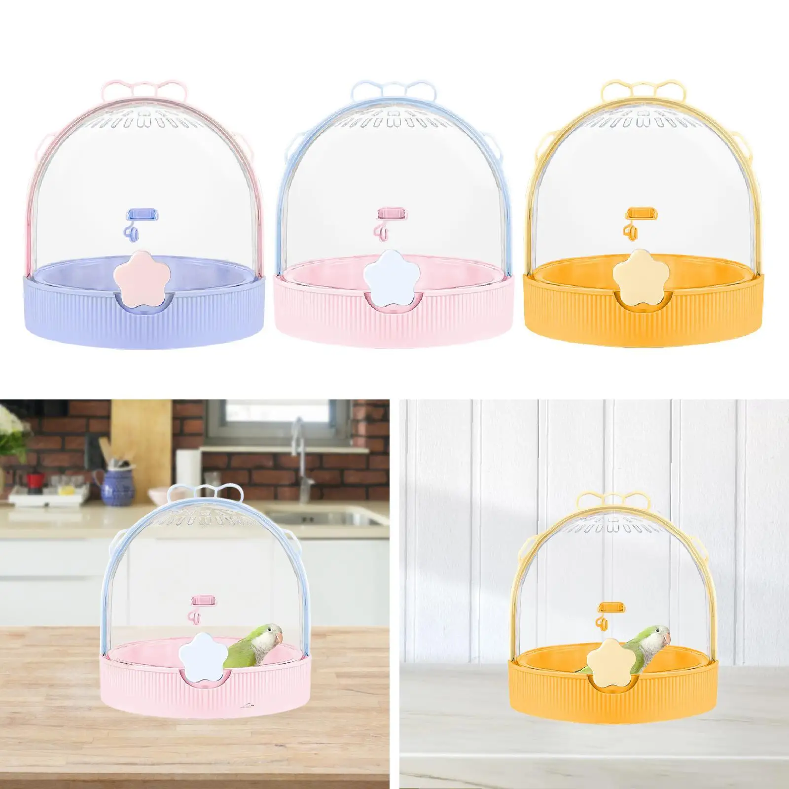 Small Animal Carrier Parrot Parakeet Carrier, Outgoing Cage Travel Carry Out Cage Hamster Carrier for Ferret, Chinchilla Mice
