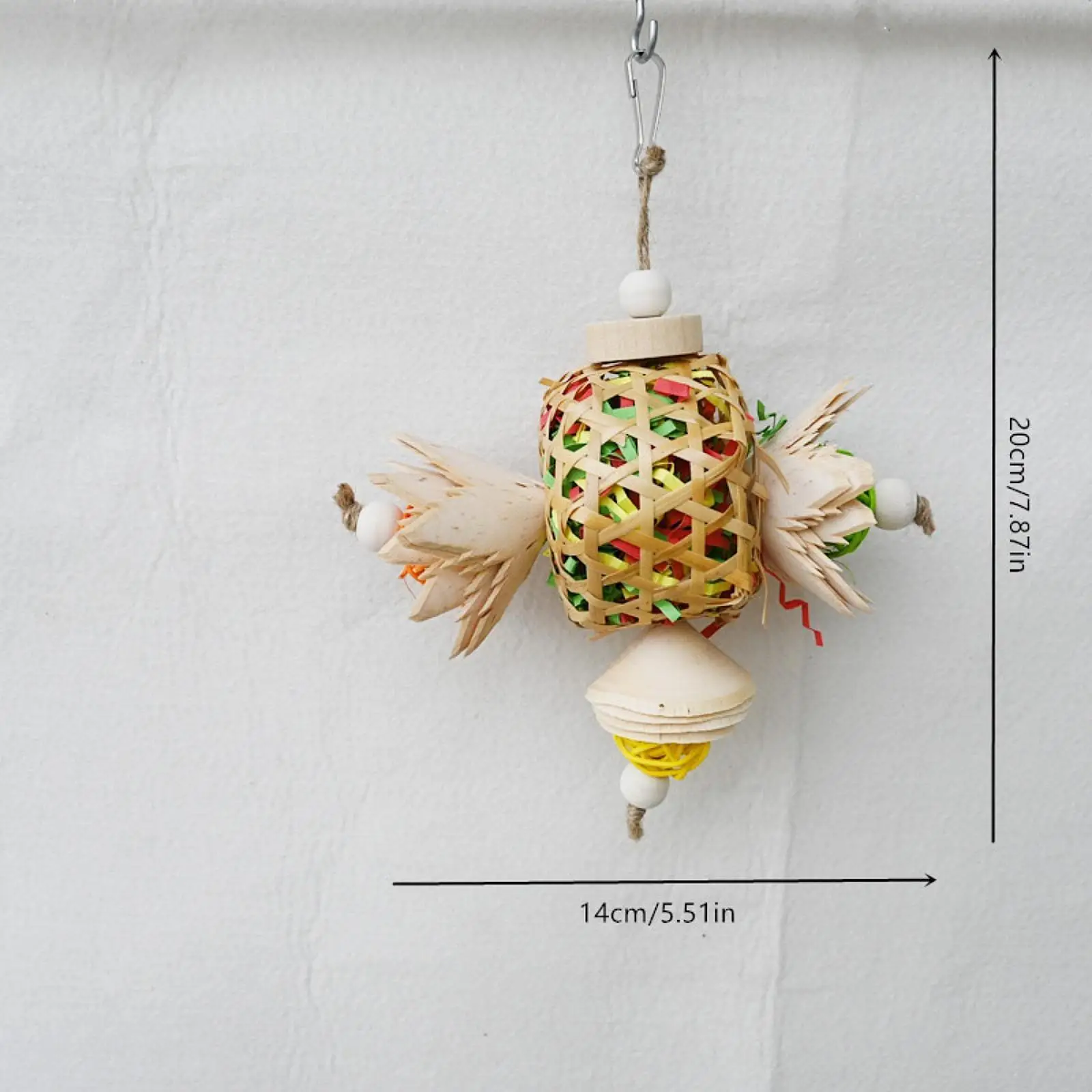 Chew Toy Fun Playing Hanging Playing Exercise Cage Accessory Cage Decorated for Cockatoos Lovebird Cockatiels Conures Budgie