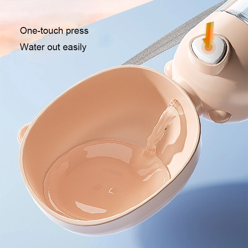 NONOR-taza de agua para perros, botella de agua portátil para mascotas, tazón de agua de viaje para perros y gatos con dispensador de comida, suministros para perros y mascotas - imagen 2