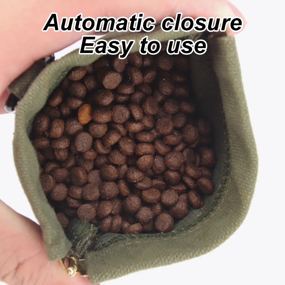 Riñonera de entrenamiento para mascotas, bolsas portátiles para caca al aire libre, bolsas de entrenamiento para perros, contenedor de comida para aperitivos para mascotas, riñonera de recompensa para aperitivos para cachorros, 1 ud. - imagen 5