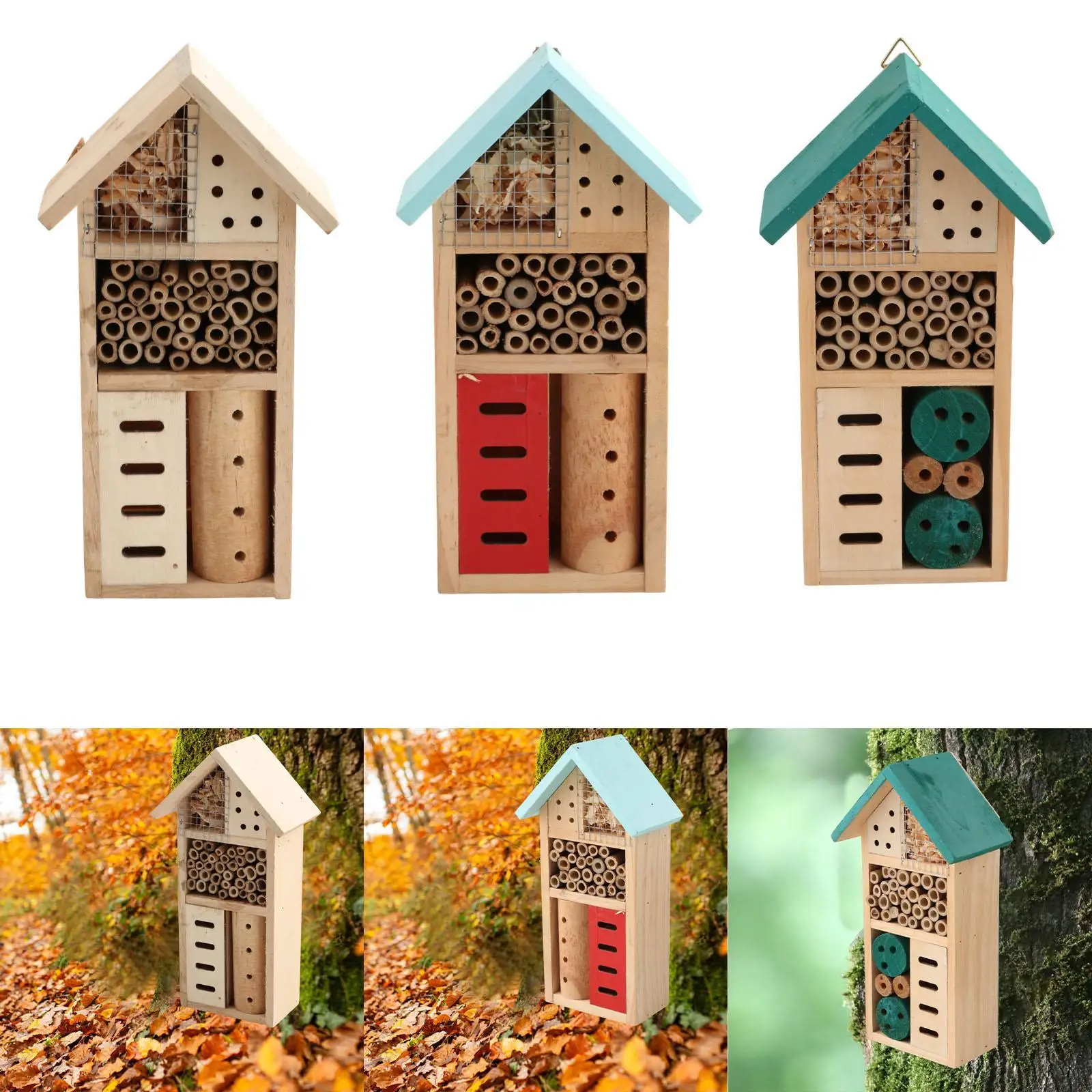 Bee Hotel Garden Habitat Butterflies Decoration Beneficial Insect Habitat