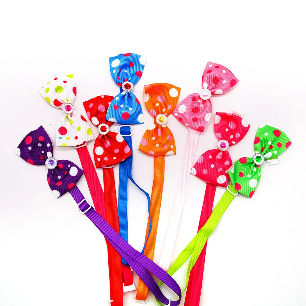 50/100 Uds nuevo estilo de punto pajaritas para perros moda de primavera pajarita Collar para perros gatos perro pequeño lazos para perros accesorios de aseo - imagen 5