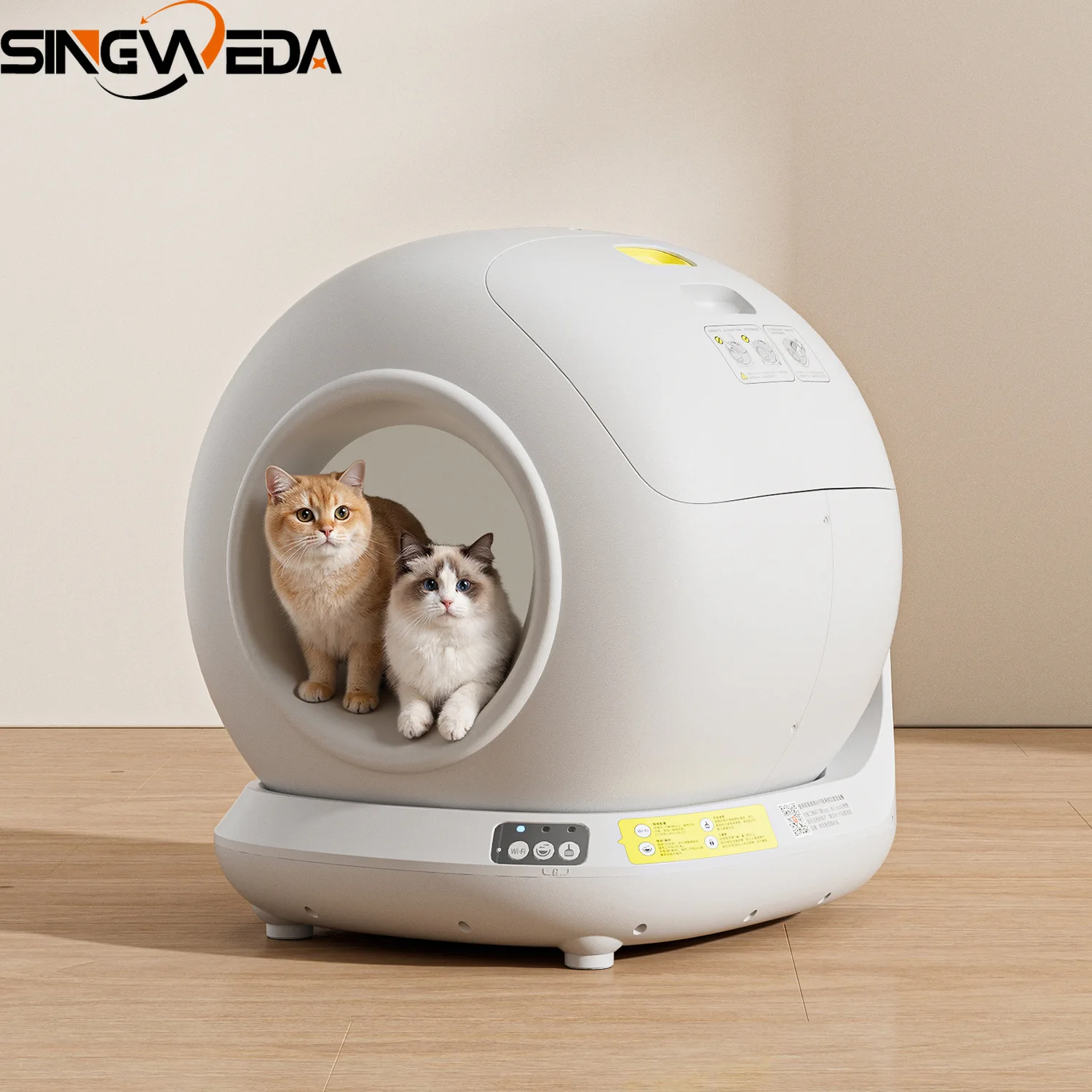 78L Self Cleaning Cat Litter Box Fully Enclosed Automatic Cat Litter Box App Control Extra Large Space Smart Pet Toilet Tray NEW - imagen 5