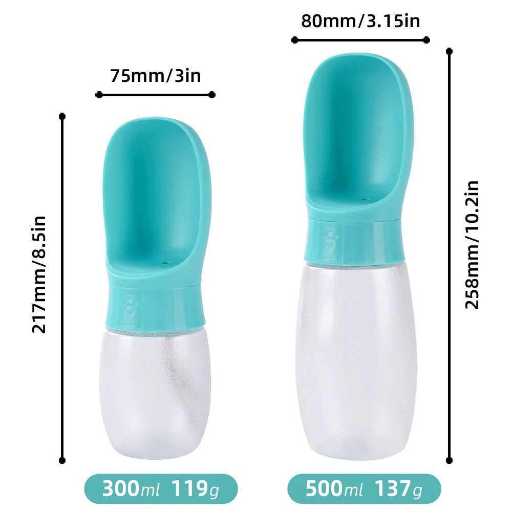 Botella de agua para perros grandes de 500ml, cuenco portátil para beber para perros pequeños y medianos, viajes, senderismo, cachorros, dispensador de agua para mascotas, taza Labrodor - imagen 2
