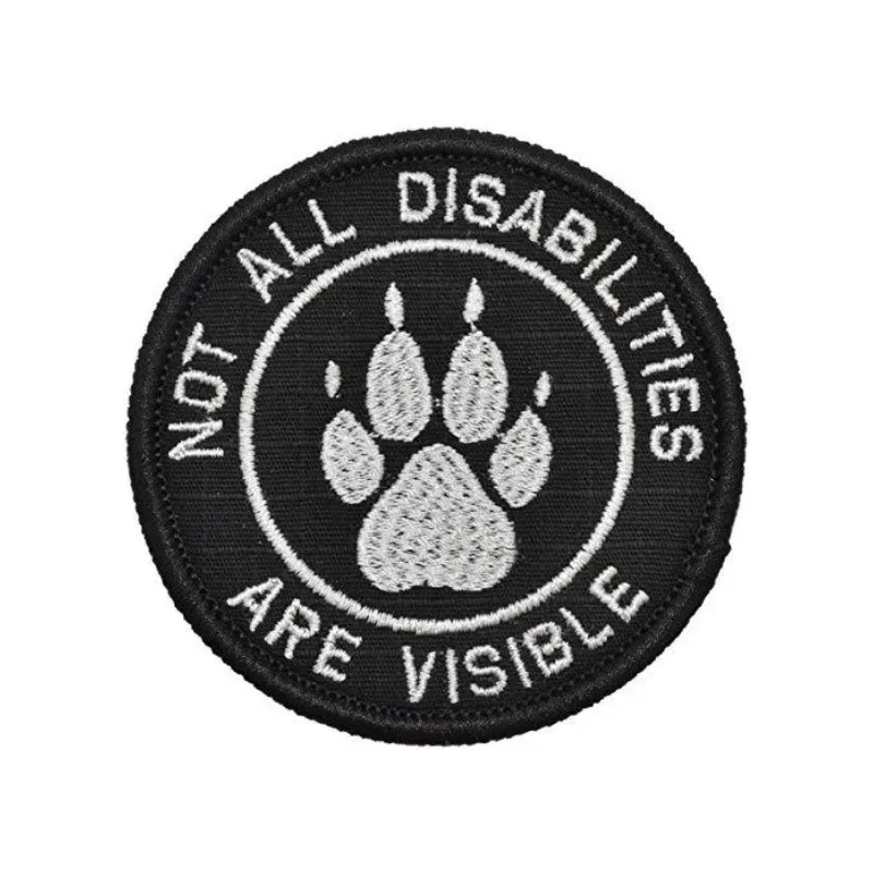 Parche bordado para perro de servicio, brazalete, insignia, apliques de adorno, parches tácticos militares - imagen 5