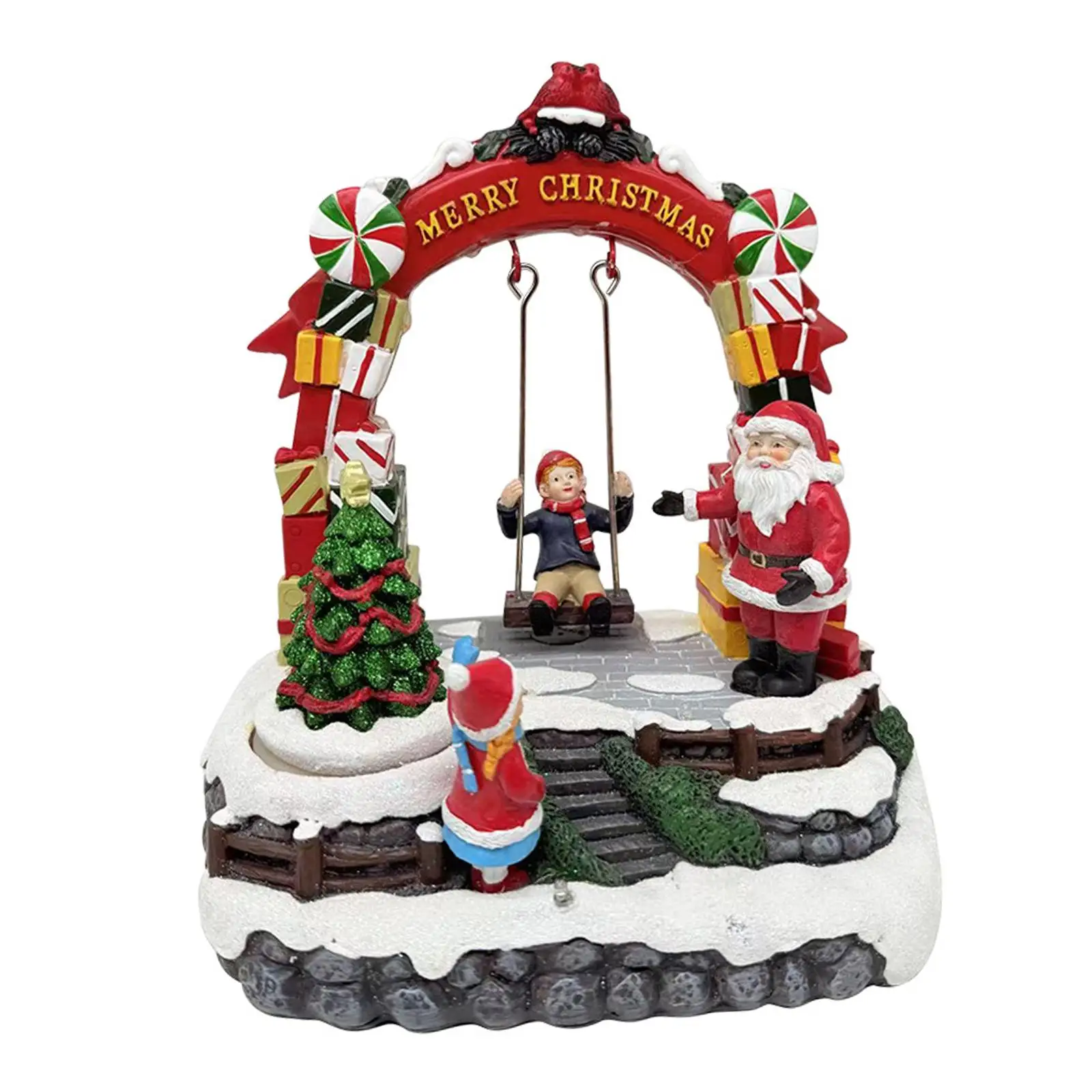 Christmas Music Box, Holiday Decoration, Rotating Christmas Tree, Musical