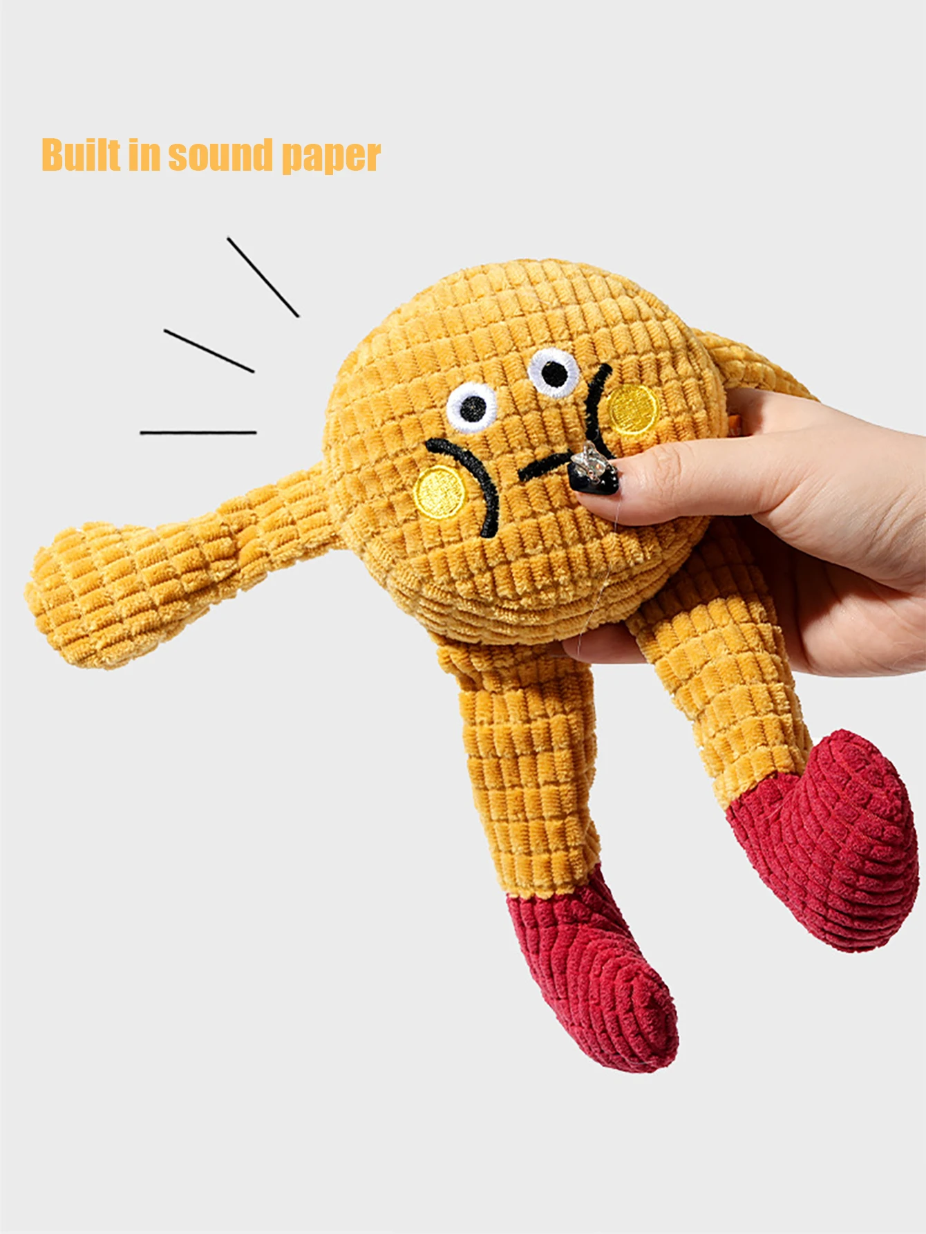 Lindo juguete para masticar para perros y gatos chirriantes para limpieza de dientes, juego interactivo, diversión duradera para morder a las mascotas - imagen 5